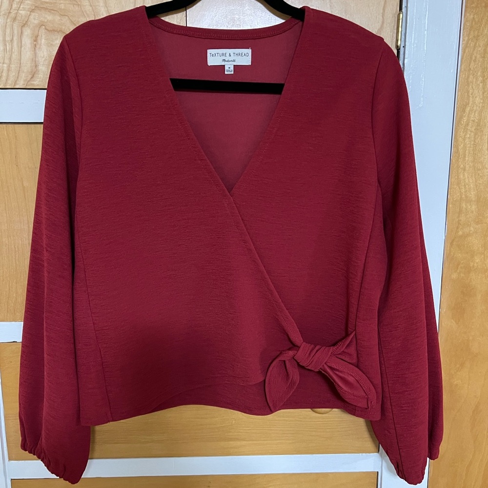Madewell women’s faux wrap top